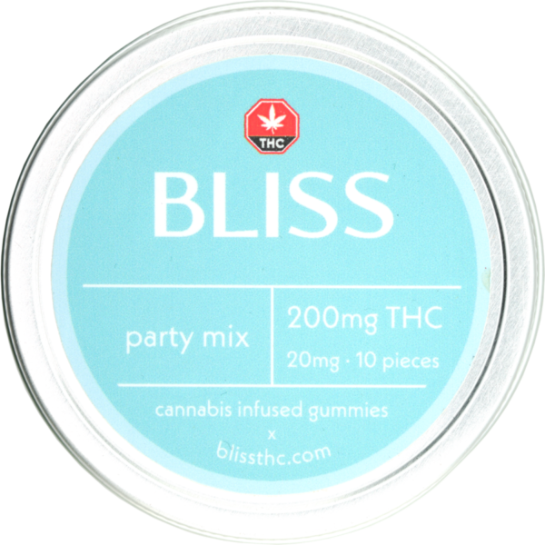 THC Party Mix Gummies by Bliss